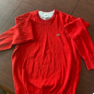 Lacoste 100% Cotton Crew Neck Kids Sweater